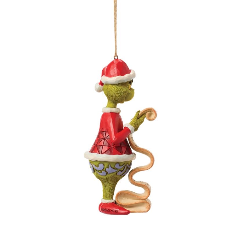 Grinch with Lists Hanging Ornament By Jim Shore 6019146