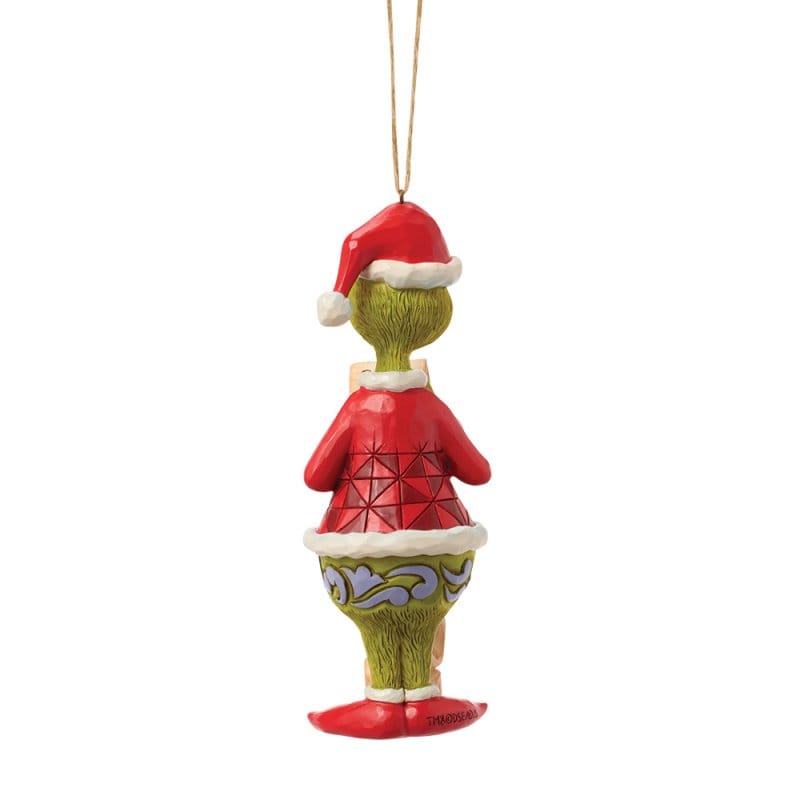 Grinch with Lists Hanging Ornament By Jim Shore 6019146