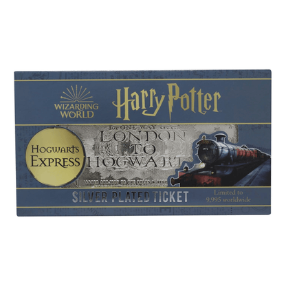 Harry Potter Hogwarts Express Limited Edition Silver Replica Ticket by Fanattik