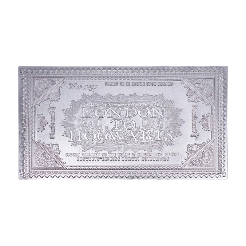 Harry Potter Hogwarts Express Limited Edition Silver Replica Ticket by Fanattik