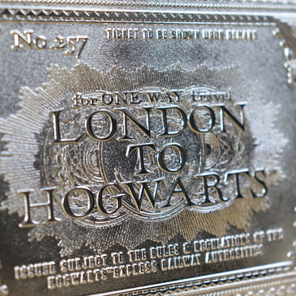 Harry Potter Hogwarts Express Limited Edition Silver Replica Ticket by Fanattik