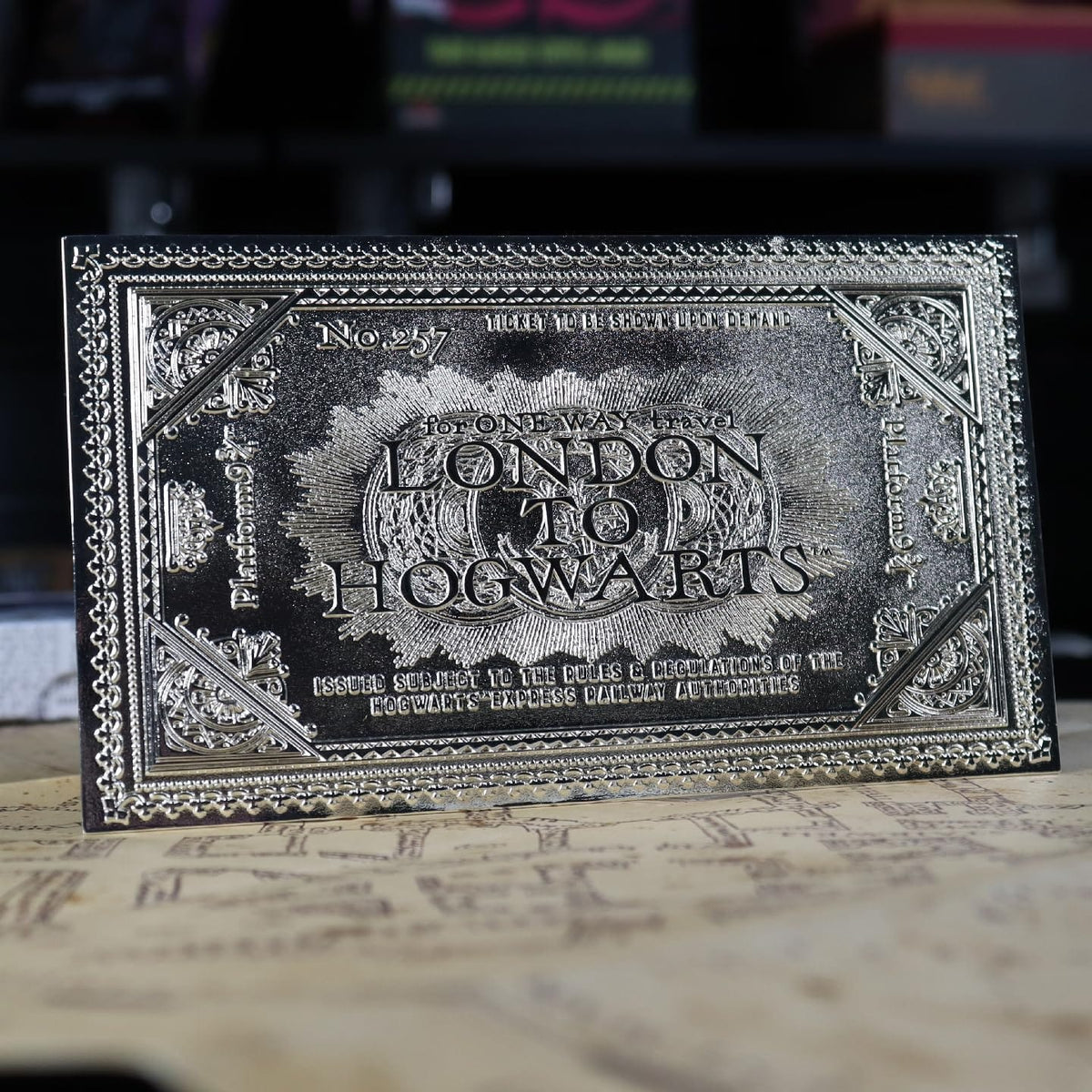 Harry Potter Hogwarts Express Limited Edition Silver Replica Ticket by Fanattik