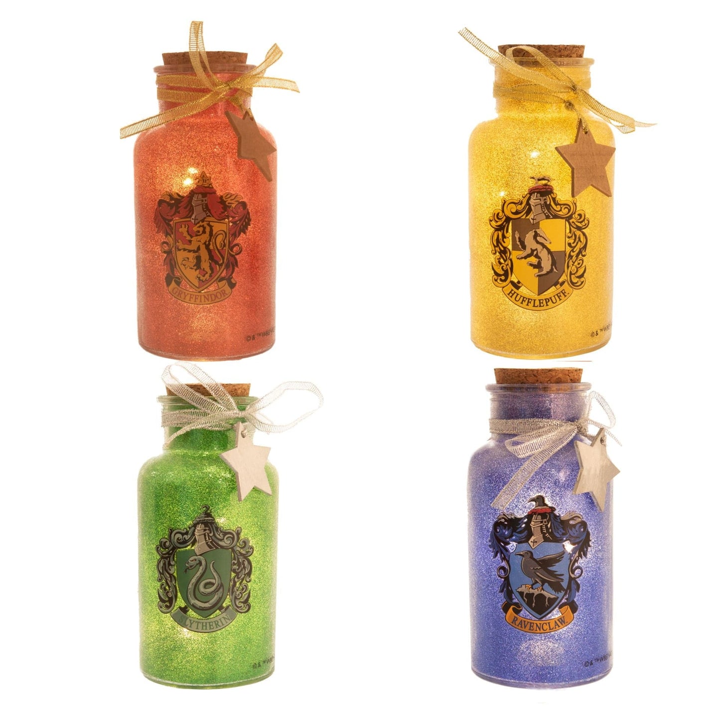 Harry Potter LED Light Up House Crest Glass Jar Gryffindor