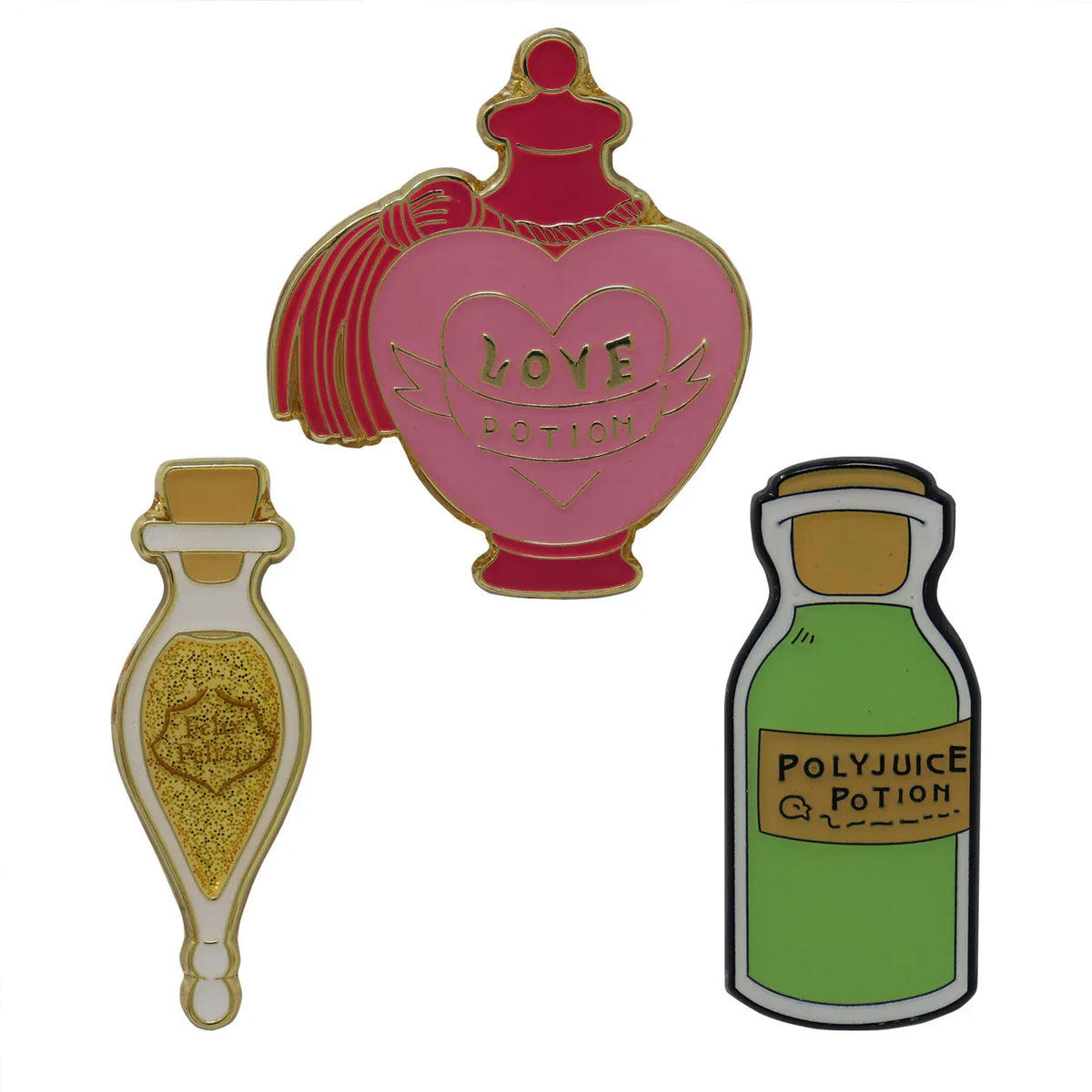Harry Potter Set Of 3 Potions Pin Badges