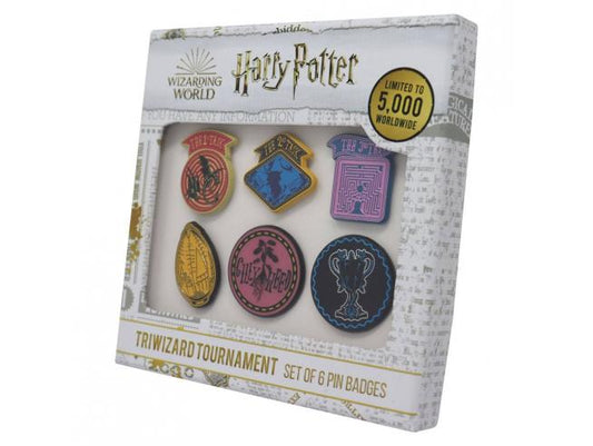 Harry Potter Set of 6 Triwizard Tournament  Limited Edition Pin Badges