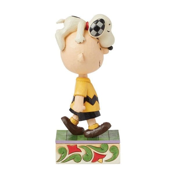 Head Honcho (Snoopy on Charlie Brown's Head) Peanuts Figurine By Jim Shore 6016270