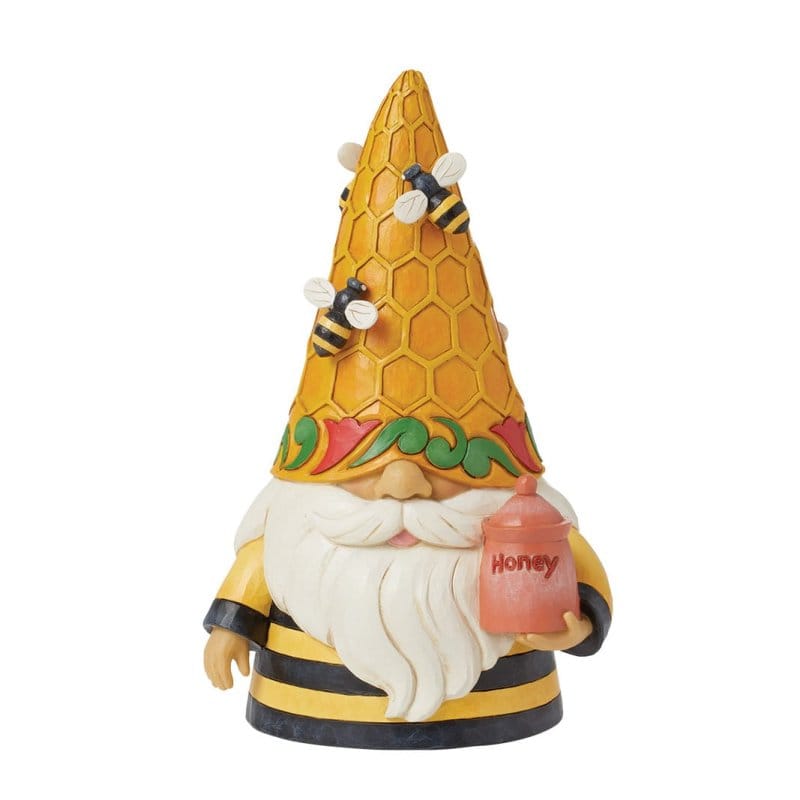 Heartwood Creek Bee-ing Cute Beehive Gnome Figurine By Jim Shore