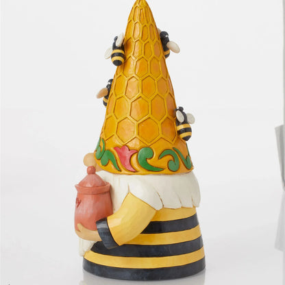 Heartwood Creek Bee-ing Cute Beehive Gnome Figurine By Jim Shore