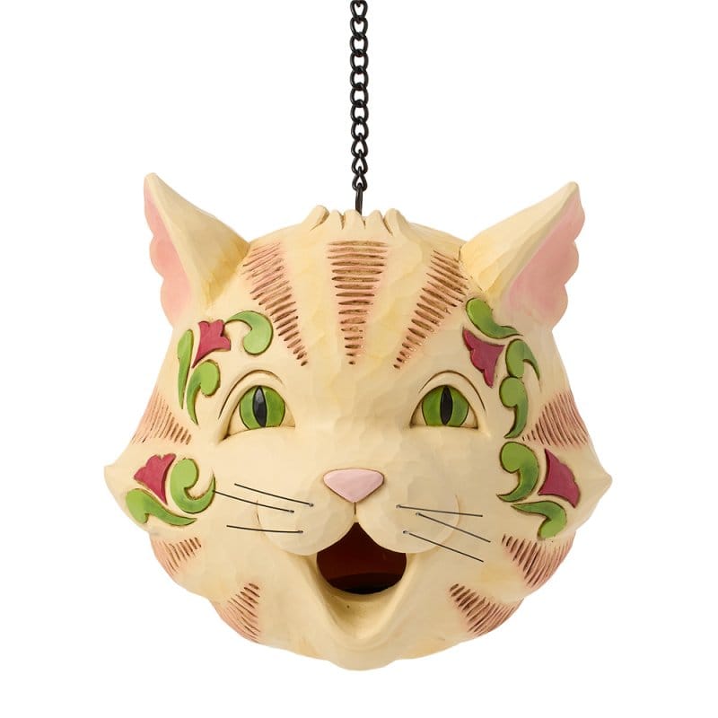 Heartwood Creek Birdhouse Cat By Jim Shore
