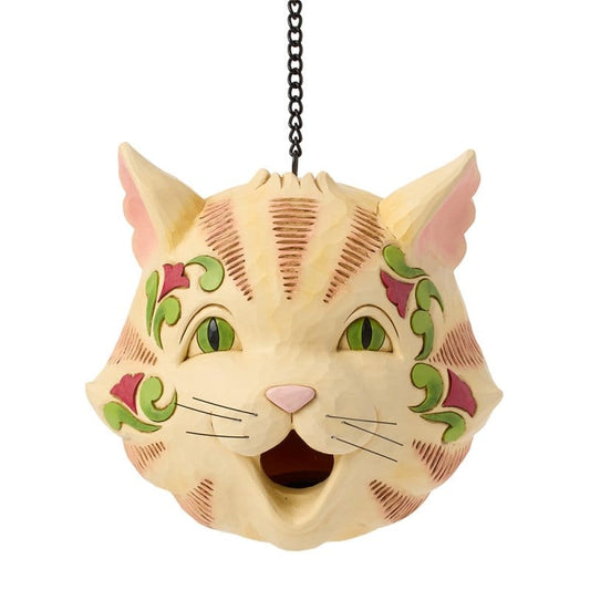 Heartwood Creek Birdhouse Cat By Jim Shore