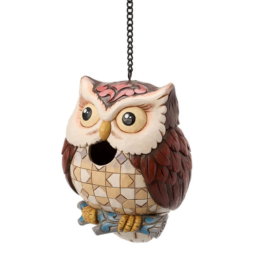 Heartwood Creek Birdhouse Owl By Jim Shore