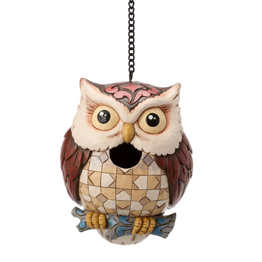 Heartwood Creek Birdhouse Owl By Jim Shore