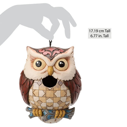 Heartwood Creek Birdhouse Owl By Jim Shore
