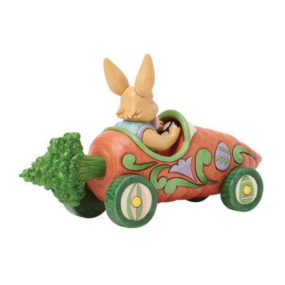Heartwood Creek Bunnies On Parade Carrot Car Figurine By Jim Shore