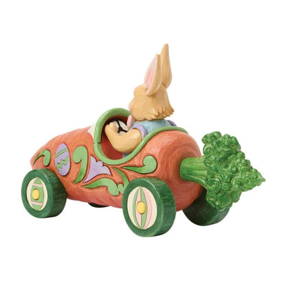 Heartwood Creek Bunnies On Parade Carrot Car Figurine By Jim Shore