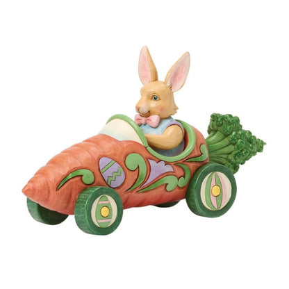 Heartwood Creek Bunnies On Parade Carrot Car Figurine By Jim Shore