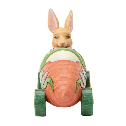 Heartwood Creek Bunnies On Parade Carrot Car Figurine By Jim Shore