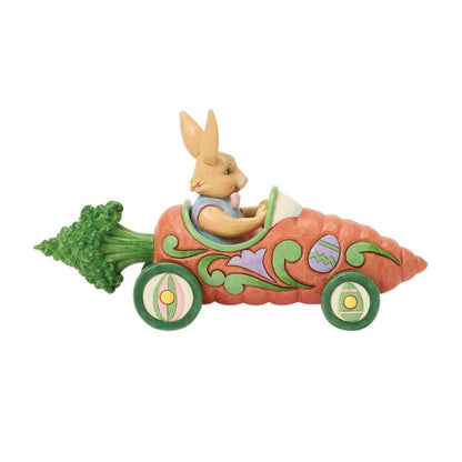 Heartwood Creek Bunnies On Parade Carrot Car Figurine By Jim Shore