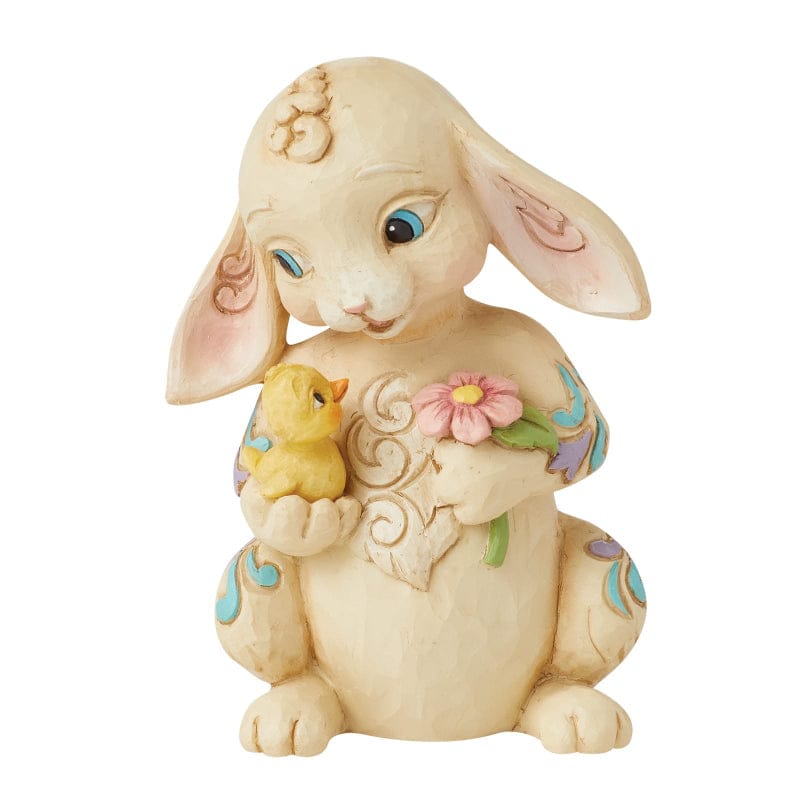 Heartwood Creek Bunny With Chick Mini Jim Shore Figurine