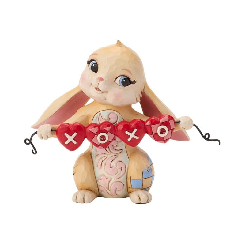 Heartwood Creek Bunny With Garland Figurine By Jim Shore
