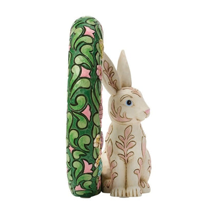 Heartwood Creek Bunny Wreath Figurine By Jim Shore