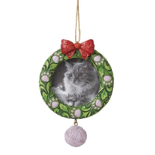 Heartwood Creek By Jim Shore Cat Wreath Pet Hanging Ornament 6015515