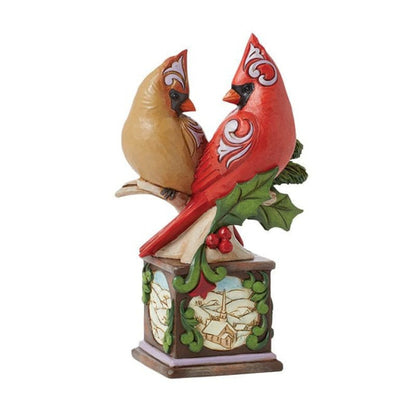 Heartwood Creek By Jim Shore Faith, Joy and Hope (Cardinals On A Pedestal) Figurine 6015523