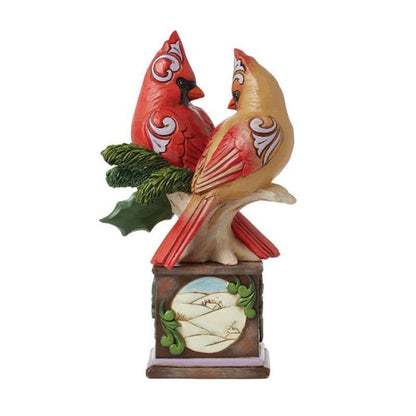 Heartwood Creek By Jim Shore Faith, Joy and Hope (Cardinals On A Pedestal) Figurine 6015523
