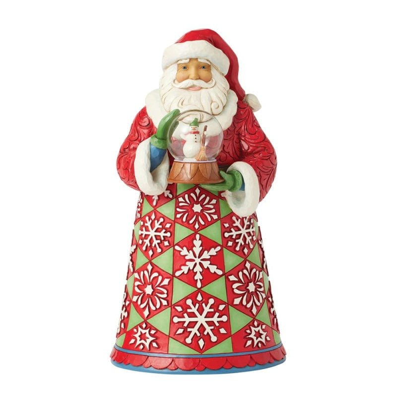 Heartwood Creek By Jim Shore Frosty Keepsake (Santa With Globe) Figurine 6017003