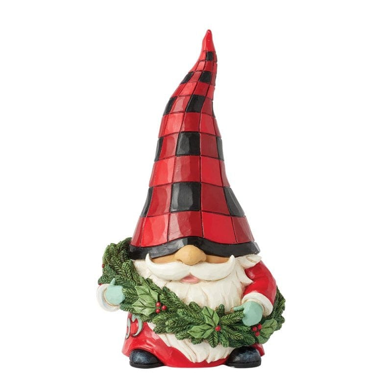 Heartwood Creek By Jim Shore Gnome With Wreath Figurine 6017026