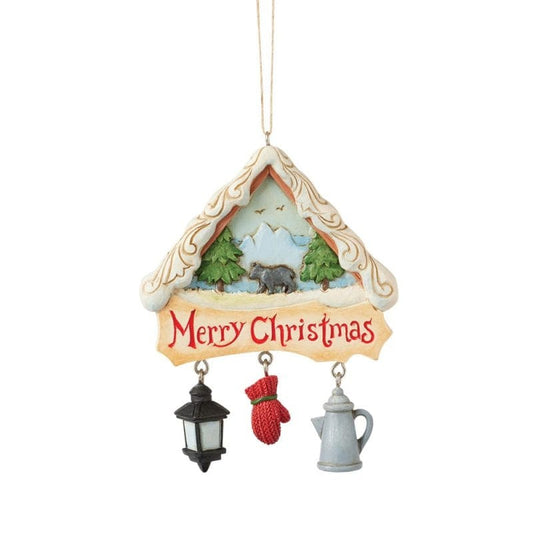 Heartwood Creek By Jim Shore Lodge Scene With Chairs Hanging Ornament 6017039