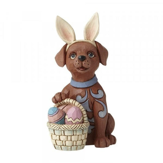 Heartwood Creek By Jim Shore Mini Dog With Bunny Ears Easter Figurine  6008411