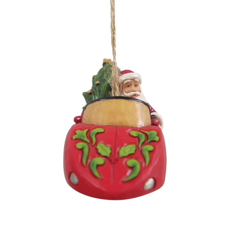 Heartwood Creek By Jim Shore Santa In Sports Car Hanging Ornament 6017299