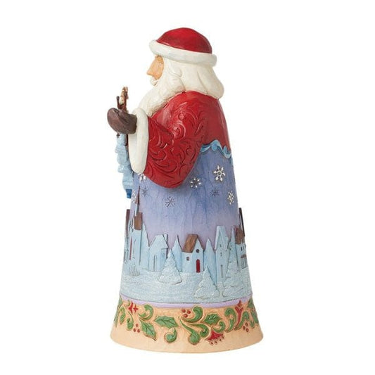 Heartwood Creek By Jim Shore Santa With Sleigh In Overnight Scene Figurine 6015502
