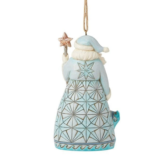 Heartwood Creek By Jim Shore Santa With Star Fish Cane Hanging Ornament 6016518