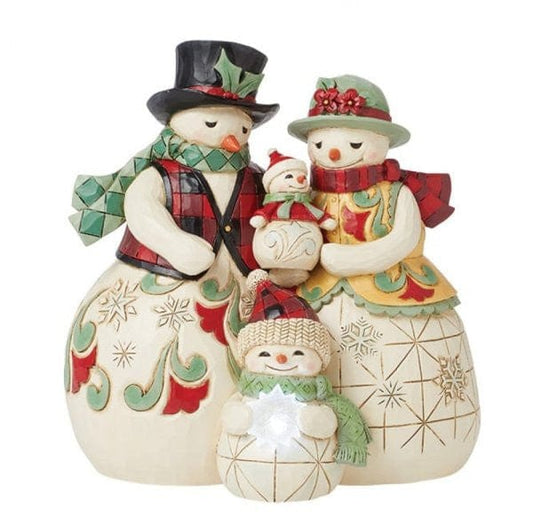 Heartwood Creek By Jim Shore Snowman Family Toasting Marshmallows Figurine 6015443