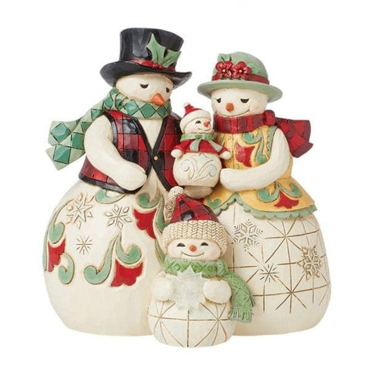 Heartwood Creek By Jim Shore Snowman Family Toasting Marshmallows Figurine 6015443