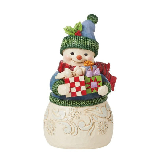 Heartwood Creek By Jim Shore Unwrap The Joy (Snowman With Arms Full Of Presents)  Figurine 6015522