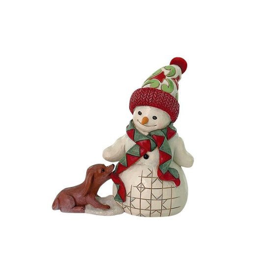 Heartwood Creek By Jim Shore Up To Snow Good (Snowman With Scarf & Dog) Pint Figurine 6017297