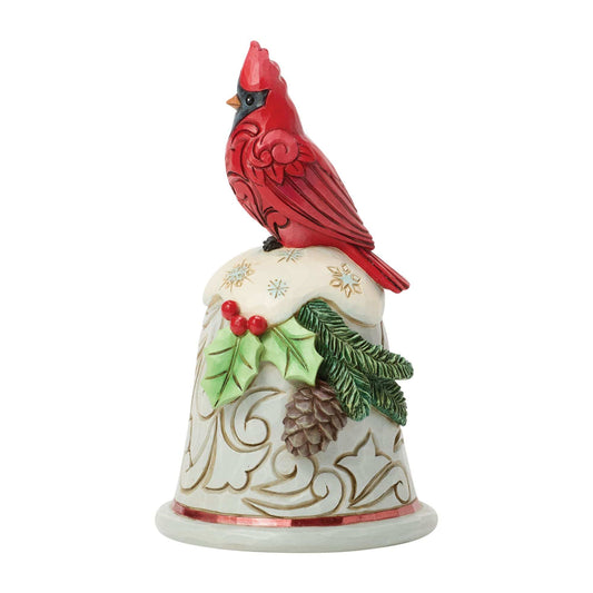 Heartwood Creek Cardinal Bell Pint-Sized Figurine By Jim Shore