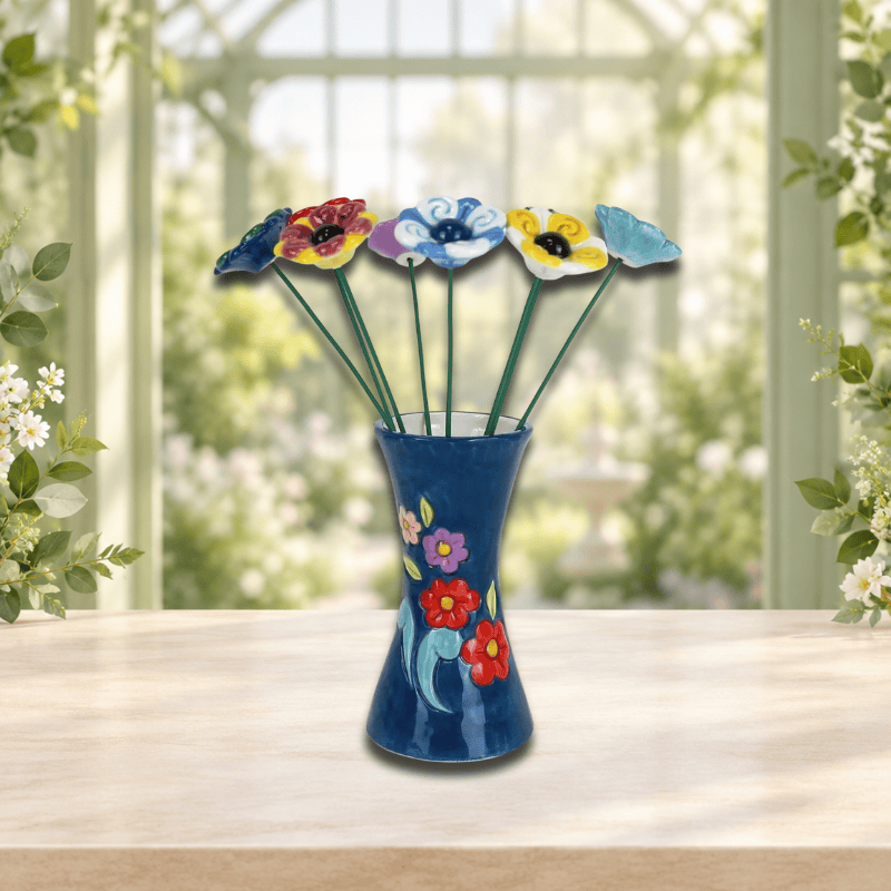 Heartwood Creek Ceramic Flower & Stem By Jim Shore