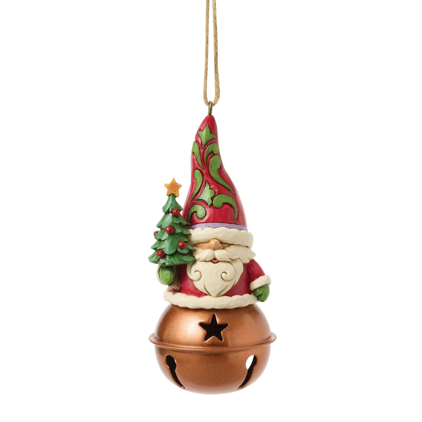 Heartwood Creek Christmas Gnome On Bell Hanging Ornament By Jim Shore