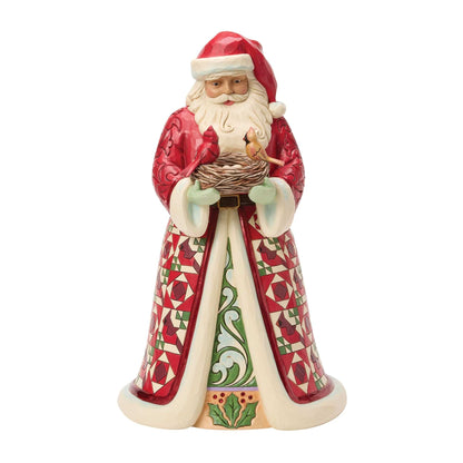 Heartwood Creek Collector Edition Santa with Bird Nest Figurine By Jim Shore