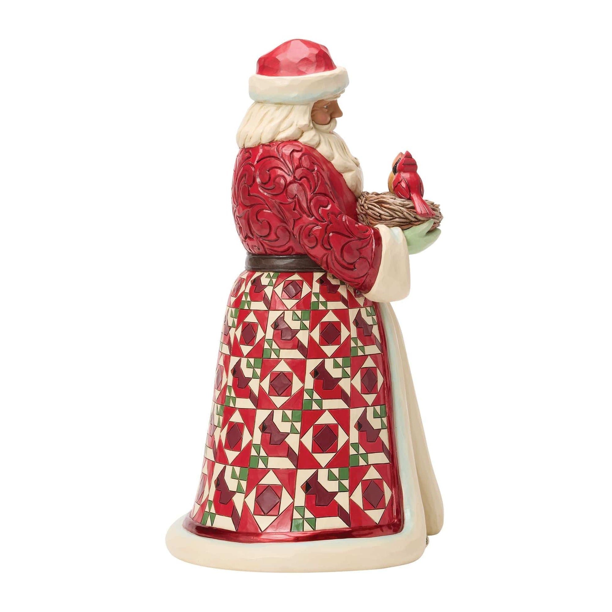 Heartwood Creek Collector Edition Santa with Bird Nest Figurine By Jim Shore