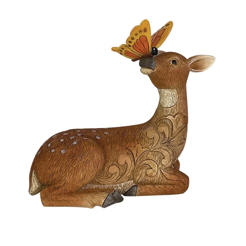 Heartwood Creek Deer with Butterfly Jim Shore Figurine
