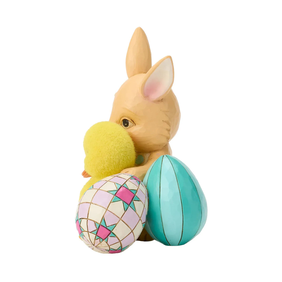 Heartwood Creek Easter Bunny Hugging Duckling Figurine By Jim Shore