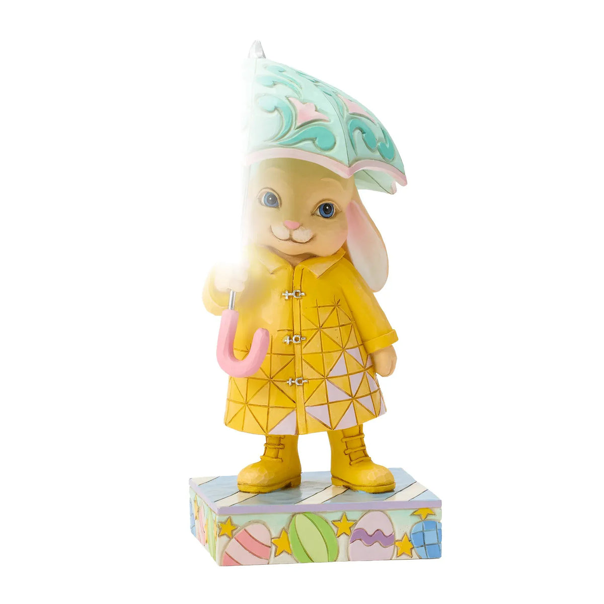 Heartwood Creek Easter Bunny With Umbrella Figurine
