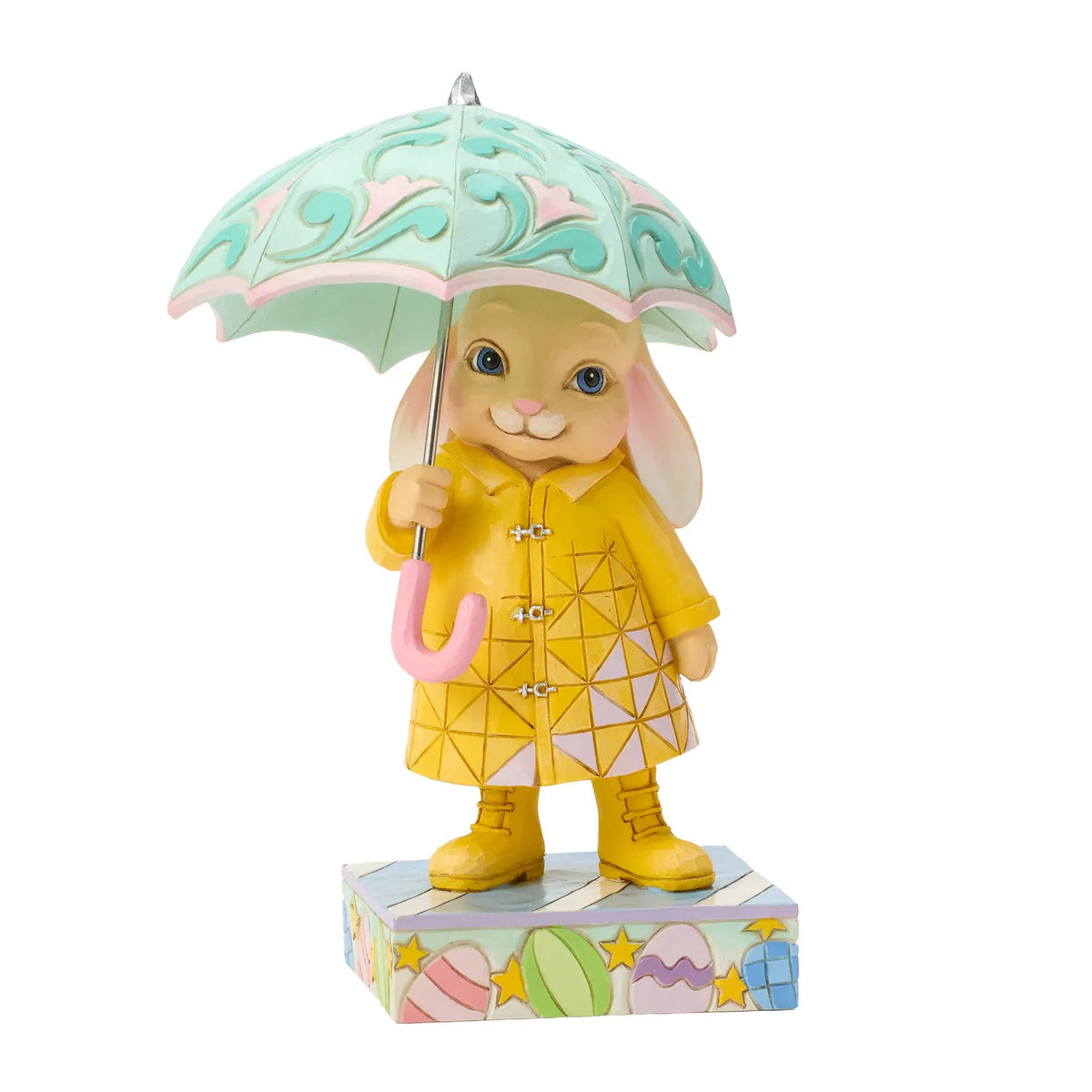 Heartwood Creek Easter Bunny With Umbrella Figurine