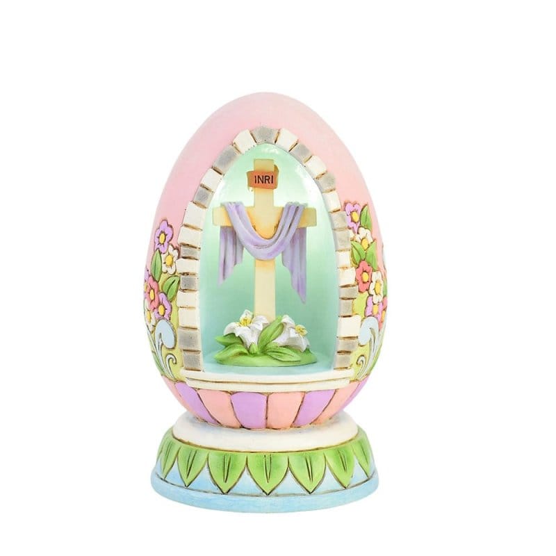 Heartwood Creek Easter Rejoice LED Egg Diorama Figurine By Jim Shore
