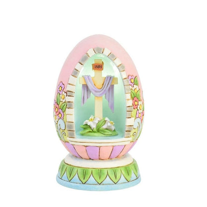 Heartwood Creek Easter Rejoice LED Egg Diorama Figurine By Jim Shore